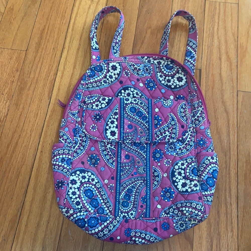 Purple and blue Vera Bradley backpack